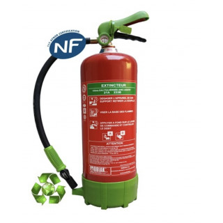 Extincteur Écologique 6 Litres - Protection Incendie Durable et Respectueuse de l'Environnement