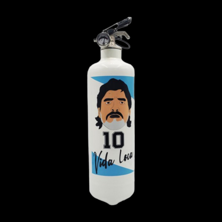 Extincteur Design Maradona : La Légende du Football dans Votre Intérieur