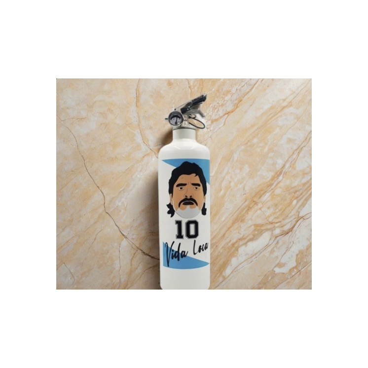 Extincteur Design Maradona : La Légende du Football dans Votre Intérieur